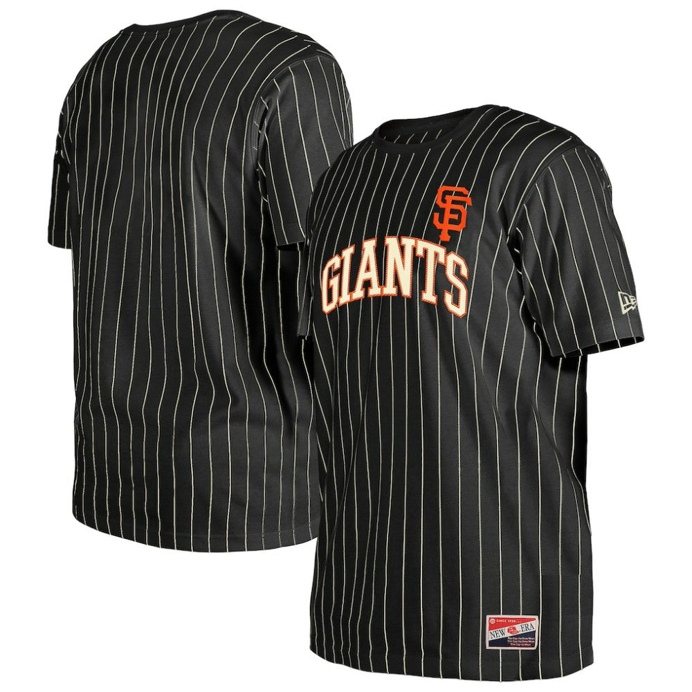 San Francisco Giants New Era Throwback Pinstripe T-Shirt - MLB T-shirts