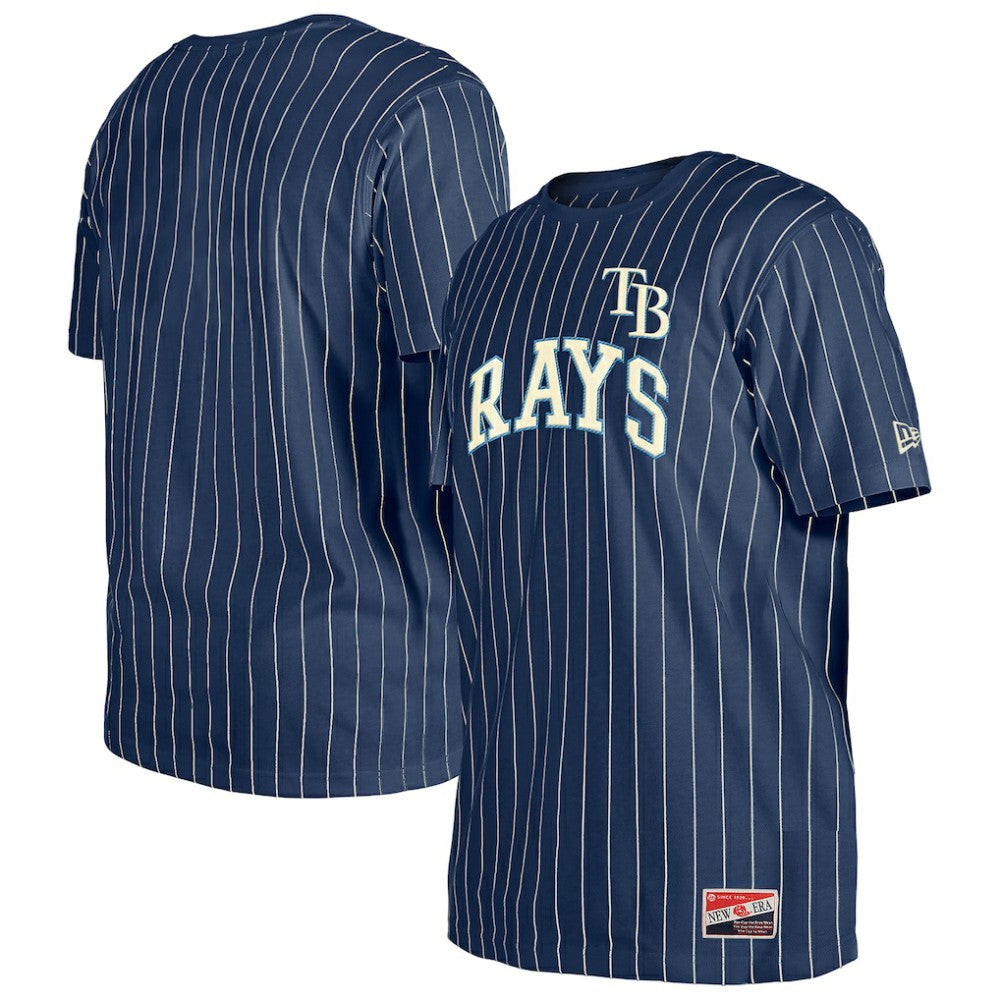 Tampa Bay Rays New Era Throwback Pinstripe T-Shirt - MLB T-shirts