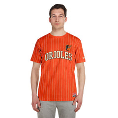 Baltimore Orioles New Era Throwback Pinstripe T-Shirt - MLB T-shirts