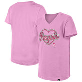 Pittsburgh Penguins New Era Girl's Youth Flip Sequin V-Neck T-Shirt - NHL T-shirts