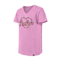 Florida Panthers New Era Girl's Youth Flip Sequin V-Neck T-Shirt - NHL T-shirts