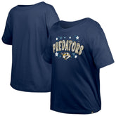 Nashville Predators New Era Girl's Youth Flip Sequin T-Shirt - NHL T-shirts