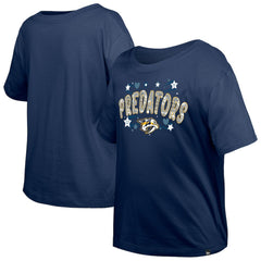 Nashville Predators New Era Girl's Youth Flip Sequin T-Shirt - NHL T-shirts