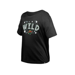 Minnesota Wild New Era Girl's Youth Flip Sequin T-Shirt - NHL T-shirts