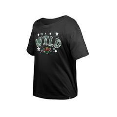 Minnesota Wild New Era Girl's Youth Flip Sequin T-Shirt - NHL T-shirts