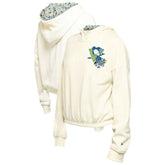 Pittsburgh Penguins New Era Women's Glam Game Quarter-Zip Cropped Floral Hoodie Pullover - NHL Hoodies