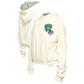 Florida Panthers New Era Women's Glam Game Quarter-Zip Cropped Floral Hoodie Pullover - NHL Hoodies