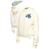 Detroit Red Wings New Era Women's Glam Game Quarter-Zip Cropped Floral Hoodie Pullover - NHL Hoodies