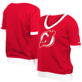 New Jersey Devils New Era Women's Game Day Rhinestuds T-Shirt - NHL T-shirts