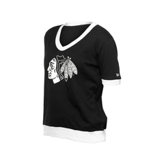 Chicago Blackhawks New Era Women's Game Day Rhinestuds T-Shirt - NHL T-shirts