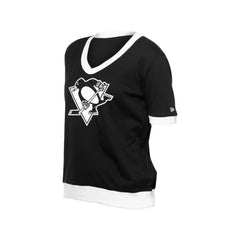 Pittsburgh Penguins New Era Women's Game Day Rhinestuds T-Shirt - NHL T-shirts