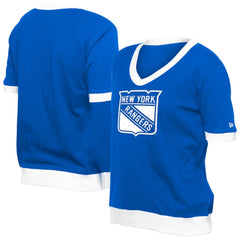 New York Rangers New Era Women's Game Day Rhinestuds T-Shirt - NHL T-shirts