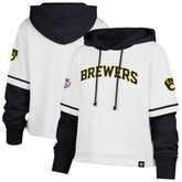 Milwaukee Brewers '47 Women's Trifecta Shortstop Cropped Pullover Hoodie - MLB Hoodies