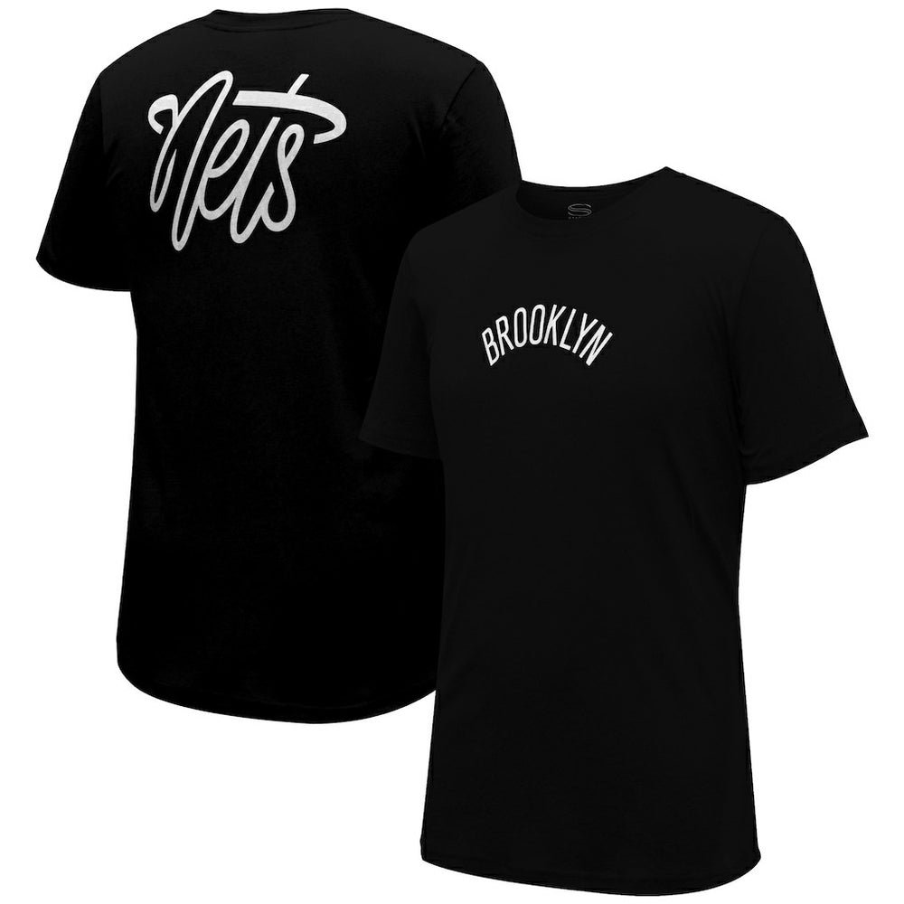 Black Brooklyn Nets Stadium Essentials Unisex Origins Script T-Shirt | NBA