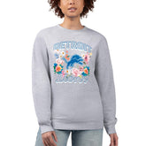 Detroit Lions G-III 4Her by Carl Banks Women's Flower Logo Graphic Fleece Pullover Sweatshirt | NFL Outlet