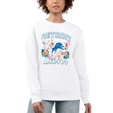 Detroit Lions G-III 4Her by Carl Banks Women's Flower Logo Graphic Fleece Pullover Sweatshirt | NFL Near me