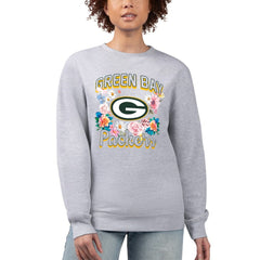 Green Bay Packers G-III 4Her by Carl Banks Women's Flower Logo Graphic Fleece Pullover Sweatshirt | NFL US