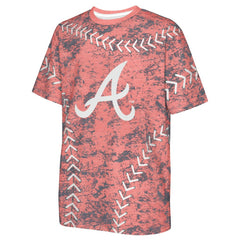 Atlanta Braves Youth Slide Score Bold T-Shirt - MLB T-shirts