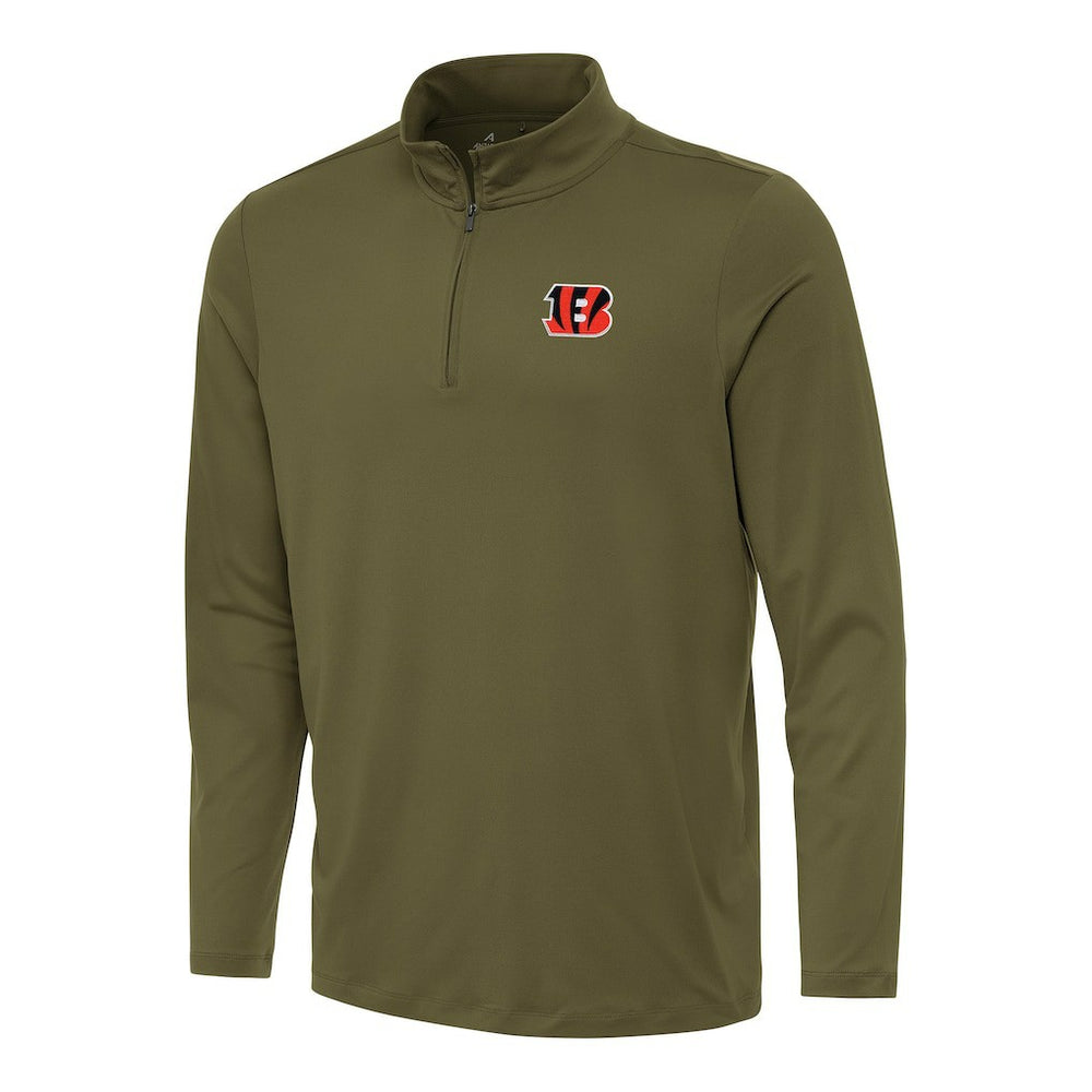 Cincinnati Bengals Antigua Reprocess Quarter-Zip Top | NFL Hot