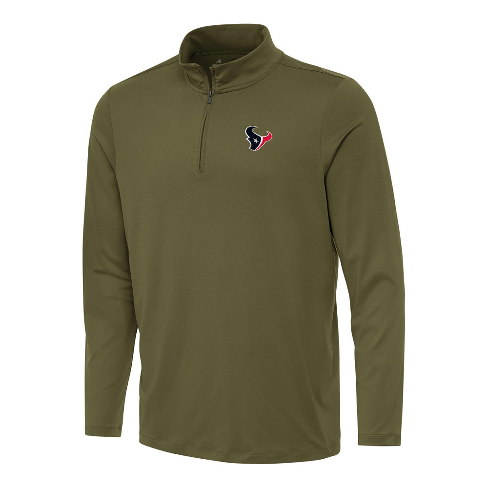 Houston Texans Antigua Reprocess Quarter-Zip Top | NFL Discount