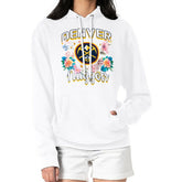 White Denver Nuggets G-III 4Her by Carl Banks Women's Flowers Team Logo Graphic Fleece Pullover Hoodie sale | NBA