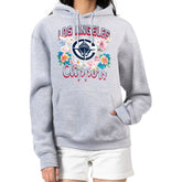 Heather Gray LA Clippers G-III 4Her by Carl Banks Women's Flowers Team Logo Graphic Fleece Pullover Hoodie | NBA