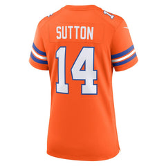 Denver Broncos Courtland Sutton Women's Mile High Collection 1977 Throwback Player Game Jersey | NFL On sale