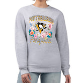 Pittsburgh Penguins G-III 4Her by Carl Banks Women's Flower Logo Pullover Sweatshirt - NHL Sweatshirts
