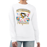 Pittsburgh Penguins G-III 4Her by Carl Banks Women's Flower Logo Pullover Sweatshirt - NHL Sweatshirts