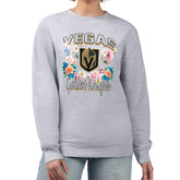 Vegas Golden Knights G-III 4Her by Carl Banks Women's Flower Logo Pullover Sweatshirt - NHL Sweatshirts