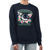 Vancouver Canucks G-III 4Her by Carl Banks Women's Flower Logo Pullover Sweatshirt - NHL Sweatshirts