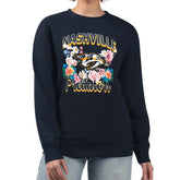 Nashville Predators G-III 4Her by Carl Banks Women's Flower Logo Pullover Sweatshirt - NHL Sweatshirts