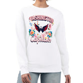 Washington Capitals G-III 4Her by Carl Banks Women's Flower Logo Pullover Sweatshirt - NHL Sweatshirts