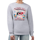 Carolina Hurricanes G-III 4Her by Carl Banks Women's Flower Logo Pullover Sweatshirt - NHL Sweatshirts