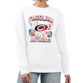 Carolina Hurricanes G-III 4Her by Carl Banks Women's Flower Logo Pullover Sweatshirt - NHL Sweatshirts