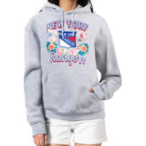 New York Rangers G-III 4Her by Carl Banks Women's Flower Logo Pullover Hoodie - NHL Hoodies