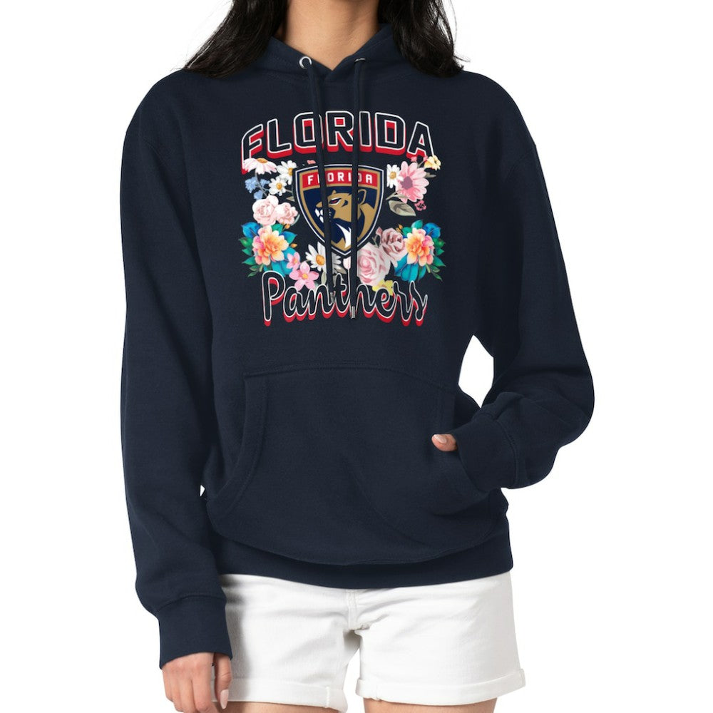 Florida Panthers G-III 4Her by Carl Banks Women's Flower Logo Pullover Hoodie - NHL Hoodies