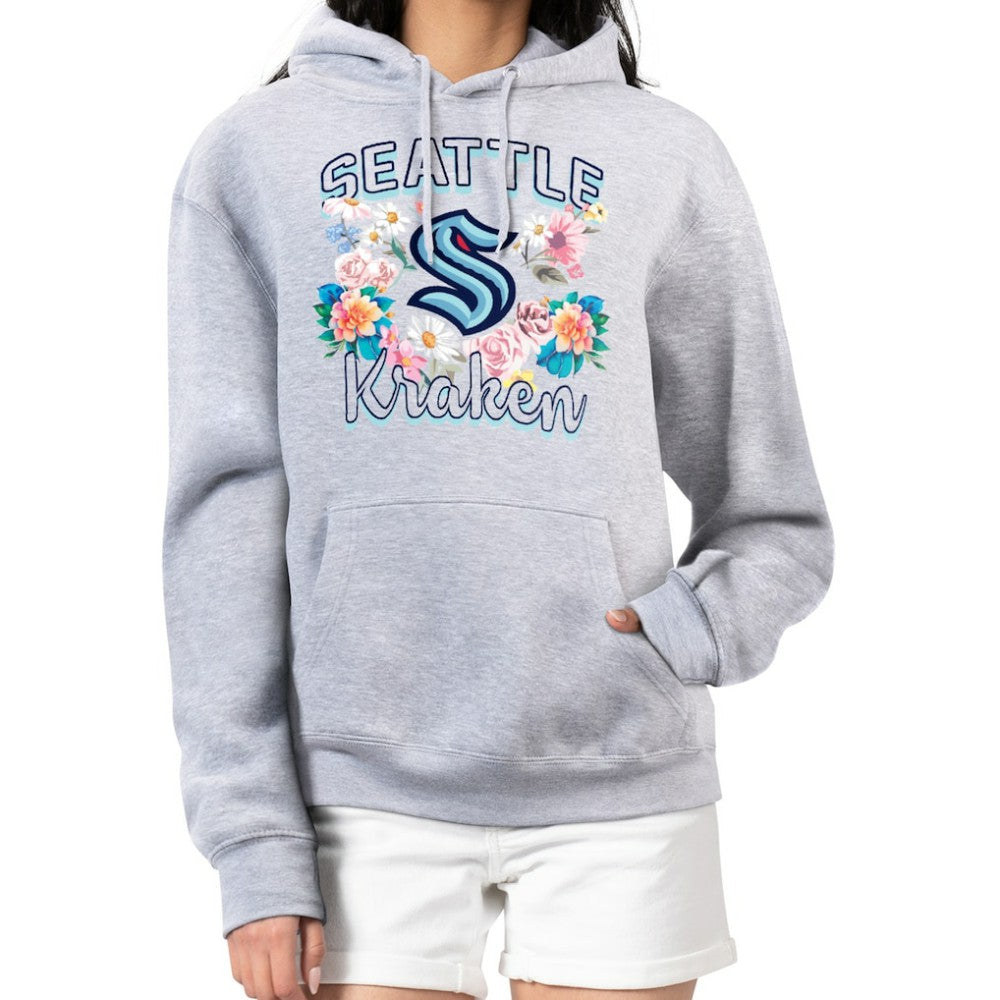 Seattle Kraken G-III 4Her by Carl Banks Women's Flower Logo Pullover Hoodie - NHL Hoodies