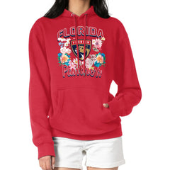 Florida Panthers G-III 4Her by Carl Banks Women's Flower Logo Pullover Hoodie - NHL Hoodies