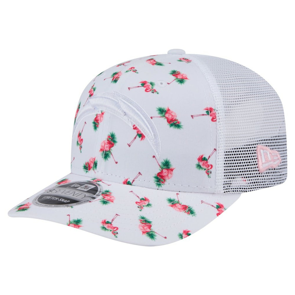 Los Angeles Chargers Adventure Flamingo Pattern 9SEVENTY Stretch-Snap Hat | NFL US