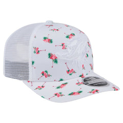 Miami Dolphins Adventure Flamingo Pattern 9SEVENTY Stretch-Snap Hat | NFL Discount