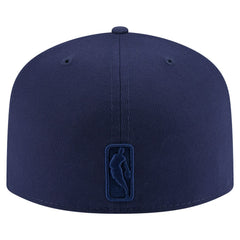 Navy Philadelphia 76ers Colorpack A-Frame Pinch Front 59FIFTY Fitted Hat | NBA