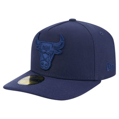 Navy Chicago Bulls Colorpack A-Frame Pinch Front 59FIFTY Fitted Hat | NBA