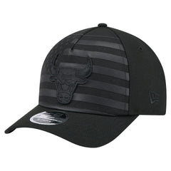 Black Chicago Bulls Game Day Flag A-Frame 9FORTY Adjustable Hat | NBA