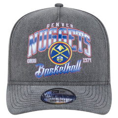 Charcoal Denver Nuggets Throwback Washed Pre-Curved 9FIFTY Snapback Hat sale | NBA