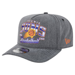 Charcoal Phoenix Suns Throwback Washed Pre-Curved 9FIFTY Snapback Hat | NBA