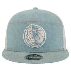 Dallas Mavericks Adventure Denim Split Panel 9FIFTY Snapback Trucker Hat | NBA