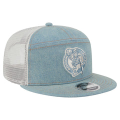 Boston Celtics Adventure Denim Split Panel 9FIFTY Snapback Trucker Hat | NBA