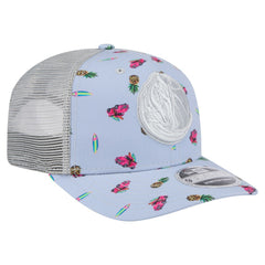 Light Blue/Gray Dallas Mavericks Adventure Aloha Pattern 9SEVENTY Stretch-Snap Hat sale | NBA