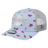 Light Blue/Gray Los Angeles Lakers Adventure Aloha Pattern 9SEVENTY Stretch-Snap Hat | NBA